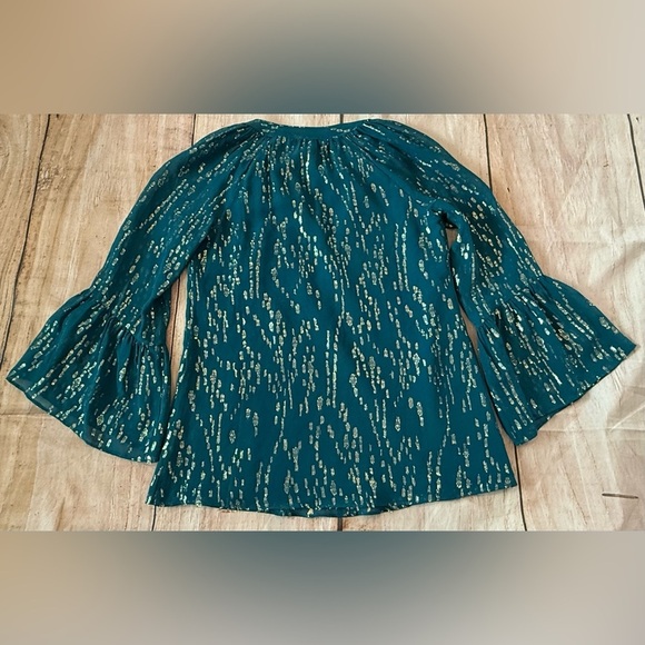 Lilly Pulitzer Fish Clip Chiffon Silk Matilda Top Casual Shirt Blouse Size XXS - Picture 3 of 10